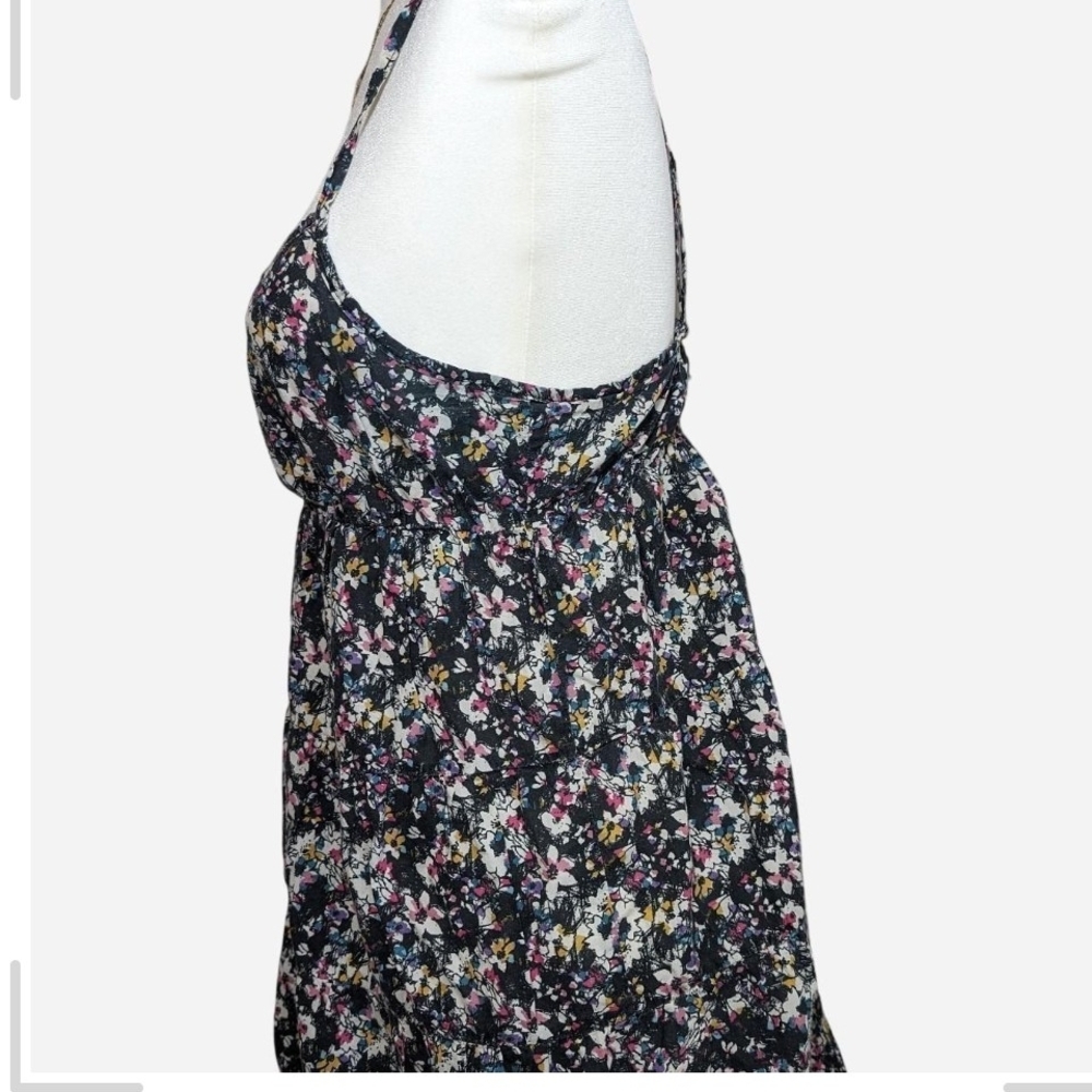 Pre-owned H&M Black Floral Midi Dress - Picture 4 of 5